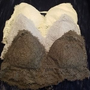 Lace bralettes